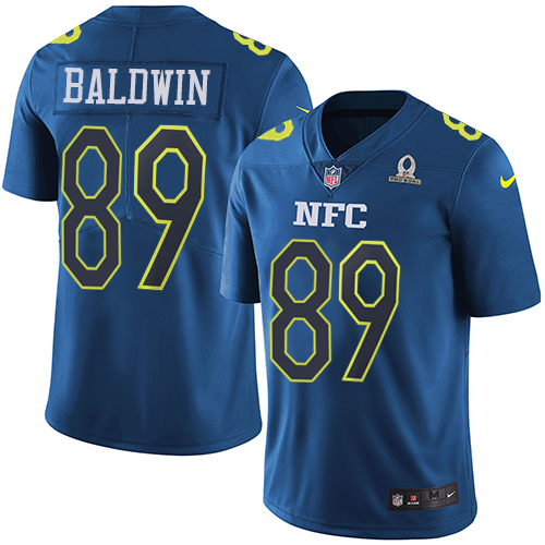 Nike Seahawks #89 Doug Baldwin Navy Men's Stitched NFL Limited NFC Pro Bowl Jersey - Click Image to Close
